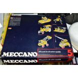 A BOXED MECCANO SET NO. 5, 1960's/1970's, yellow and blue era, largely complete but is missing