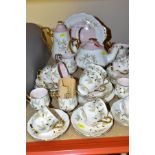 A ROYAL ALBERT 'BRAEMAR' PATTERN TEA AND COFFEE SERVICE FOR SIX SETTINGS, 1st quality, comprising