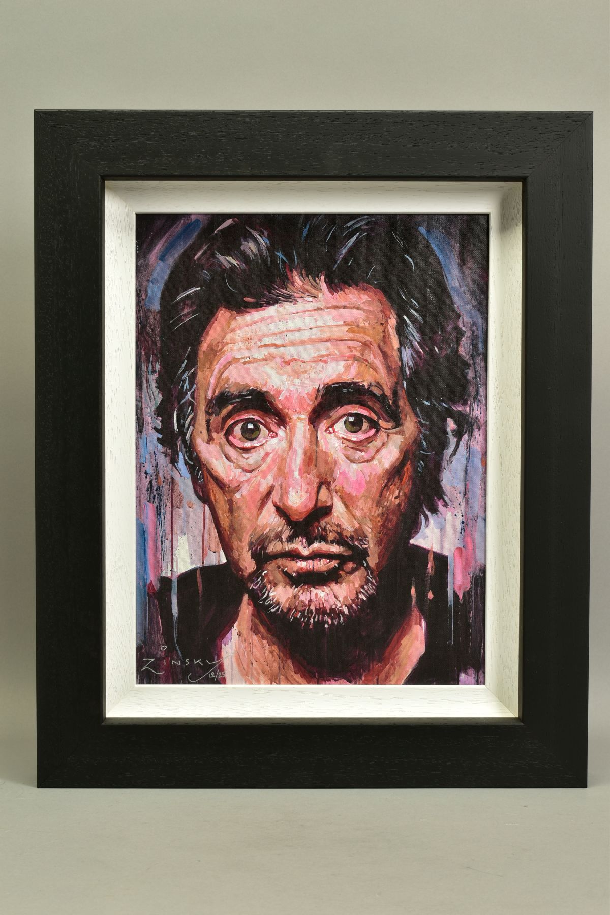 ZINSKY (BRITISH CONTEMPORARY) 'AL PACINO II' a limited edition print of The Film Star 12/25,