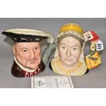 A ROYAL DOULTON LIMITED EDITION CHARACTER JUG, 'Queen Victoria' D7152, No 780/1000, commemorating