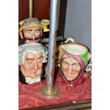 FOUR ROYAL DOULTON CHARACTER JUGS, 'Touchstone' D5613, 'The lawyer' D6498, 'City Dent' D6815 and '