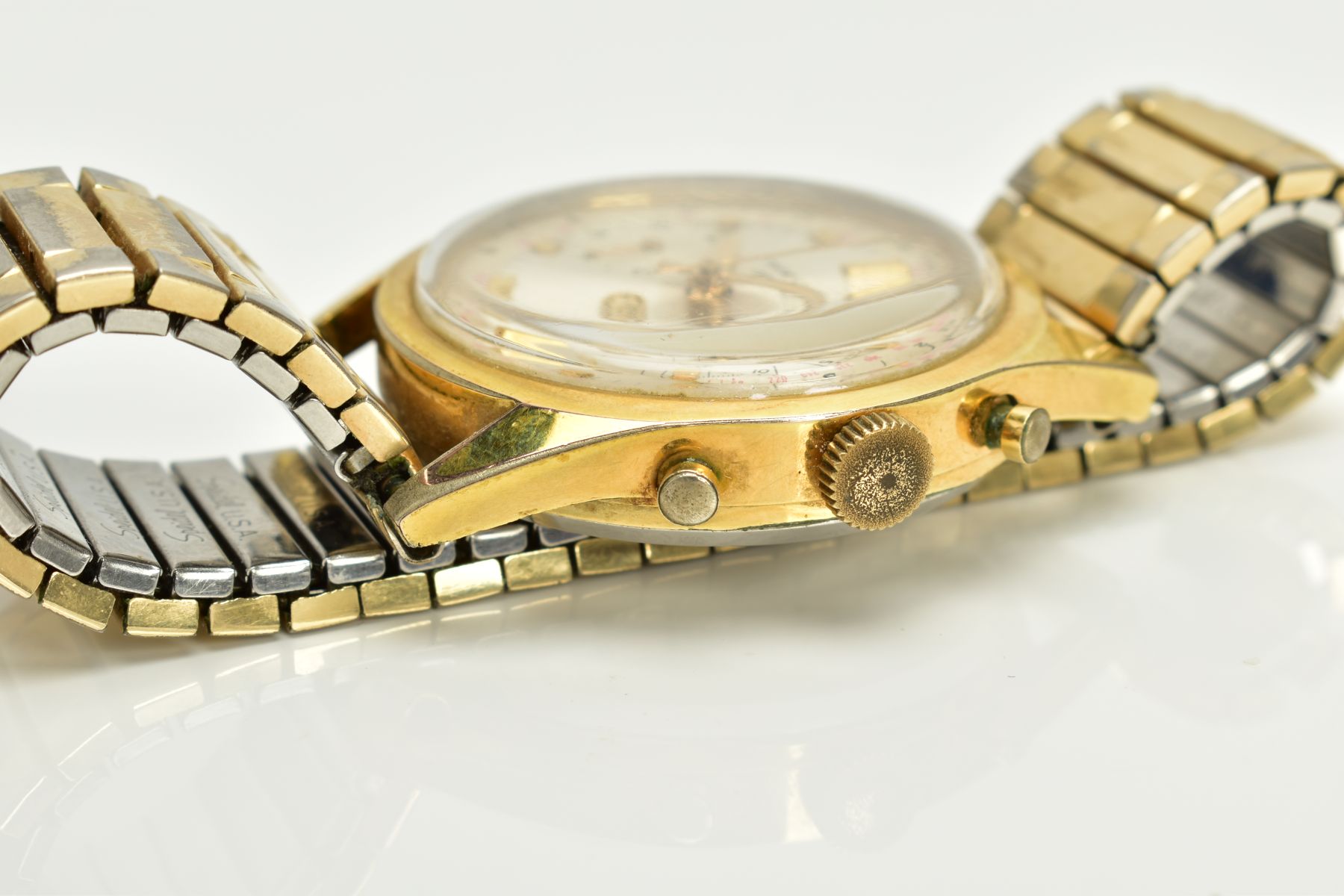 A GENTS 'FAVRE-LEUBA' GENEVE WRISTWATCH, gold tone dial, baton markers, gold tone hands, two - Image 5 of 5