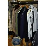 VARIOUS LADIES/GENTS COATS, JACKETS, SUITS, BLOUSES, SKIRTS, HATS, SHOES etc, to include Jacques