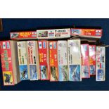 A QUANTITY OF BOXED UNBUILT ESCI PLASTIC CONTRUCTION KITS, all are assorted military aircraft,