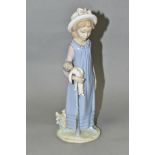 A LLADRO FIGURE, 'Belinda with her Doll' No5045 designed by Vicente Martinez 1980, retired 1995,