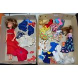 A COLLECTION OF VINTAGE PALITOY SINDY & PIPPA AND MATTEL BARBIE DOLLS, CLOTHES AND ACCESSORIES, to