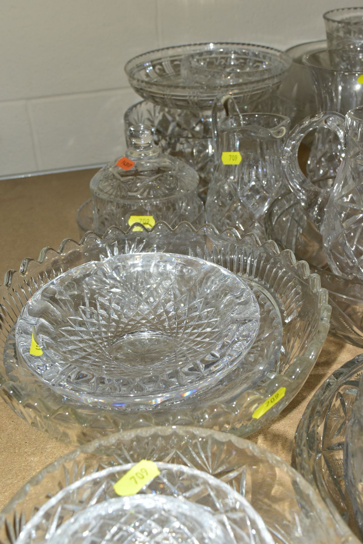 A COLLECTION OF CUT GLASS etc, to include Waterford, Royal Doulton, Stuart, brandy, wine and - Image 5 of 10