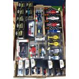 A COLLECTION OF BOXED MAINLY ONYX FORMULA 1 RACING CAR MODELS, majority are 1/43 scale, all appear