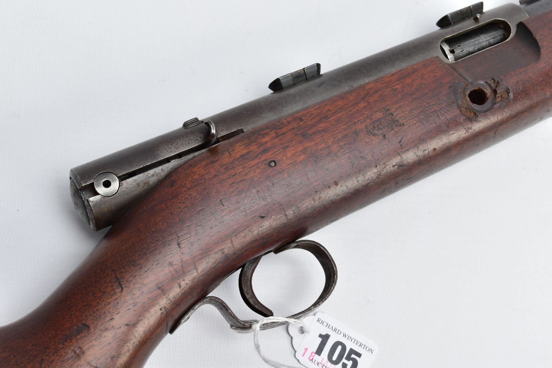 (FIREARM CERTIFICATE REQUIRED TO PURCHASE THIS LOT) A WINCHESTER .22'' SHORT MODEL 74 SEMI AUTOMATIC - Image 9 of 13