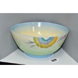 A CLARICE CLIFF ROYAL STAFFORDSHIRE POTTERY (A.J. WILKINSON LTD) HONEYGLAZE BOWL, decorated in the