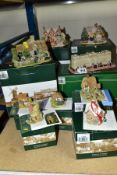 NINE BOXED LILLIPUT LANE SCULPTURES, all with deeds except where mentioned, comprising 'Buckingham