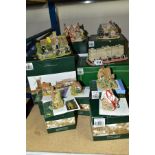 NINE BOXED LILLIPUT LANE SCULPTURES, all with deeds except where mentioned, comprising 'Buckingham