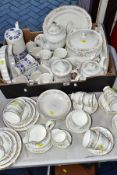 DINNER WARES ETC, to include a Mayfair bone china part dinner service to include twelve cups and