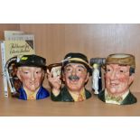 THREE ROYAL DOULTON/KEVIN FRANCIS LIMITED EDITION CHARACTER JUGS, comprising 'The Collector'