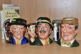 THREE ROYAL DOULTON/KEVIN FRANCIS LIMITED EDITION CHARACTER JUGS, comprising 'The Collector'