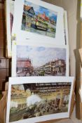 SEVERAL HUNDRED PRINTS OF NOSTALGIC BIRMINGHAM SCENES with Trams and Trains, artists Robert K