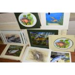 FISH AND MARINE LIFE RELATED PRINTS, to include limited editions, artists include K. Vaudin, Chris