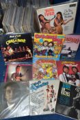 TWO BOXES OF EASY LISTENING AND COMEDIC LP'S, several signed, approximately two hundred and fifty in