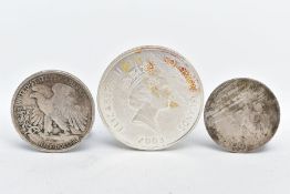 THREE COINS, to include a 2003 Elizabeth II Solomon Islands, Concorde '25 dollars' commemorative