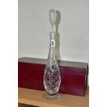 A BOXED ROYAL BRIERLEY HERITAGE COLLECTION LIMITED EDITION TULIP DECANTER AND STOPPER, no