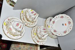 A ROYAL ALBERT TRANQUILITY PATTERN PART DINNER SERVICE, seconds quality, one cup unmarked, used