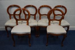 A SET OF SIX MARKS AND SPENCERS, CADOGIAN RANGE, CHERRYWOOD HOOPBACK DINING CHAIRS