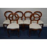 A SET OF SIX MARKS AND SPENCERS, CADOGIAN RANGE, CHERRYWOOD HOOPBACK DINING CHAIRS