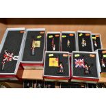 A QUANTITY OF BOXED BRITAINS W BRITAINS LONDON EVENT AND MILITARY HISTORY WEEKEND EXCLUSIVE FIGURES,