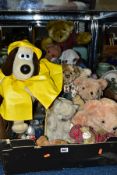 A QUANTITY OF MODERN BEARS AND OTHER SOFT TOYS, to include 'Adam' a Barton's Creek Collection Bear
