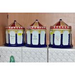 THREE BOXED WADE 'TIMES TO REMEMBER' OCTAGONAL MEMORY JARS AND COVERS, height 13.5cm (3)