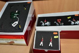 THREE BOXED BRITAINS SOLDIER FIGURE SETS, Redcoats, British King's Troop Royal Horse Artillery Set
