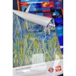 TWO LATE 1990'S LONDON TRANSPORT POSTERS, 'Simply Nightlife by Tube and Bus' collage by Dan Fern (