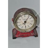 A VINTAGE EASTMAN KODAK DARKROOM TIMER, dial rusted and red painted case heavily worn, height 13.5cm