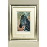 ROLF HARRIS (AUSTRALIAN 1930) 'YOUNG ZEBRA', a limited edition artist's proof print, 10/20, signed