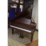 W HOFFMANN (1982) A 5FT 8IN MAHOGANY GRAND PIANO model 173 serial number 124858 on square tapering