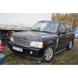 A 2007 RANGE ROVER VOGUE TDV8 CAR in Black with Black leather interior 3.6 V8 Diesel engine