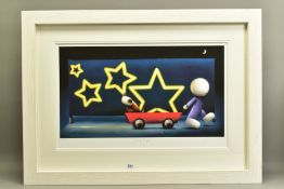 DOUG HYDE (BRITISH 1972) 'STAR SIGN', a limited edition print of a boy pulling his dog in a cart,
