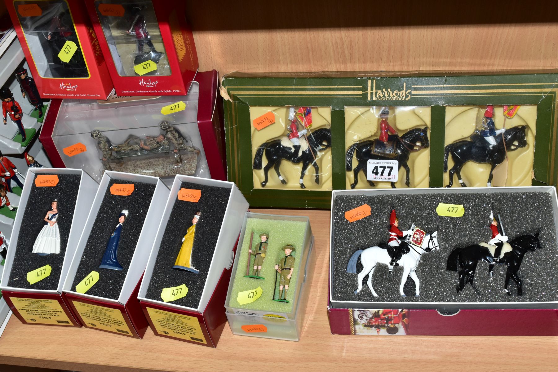 A QUANTITY OF BOXED BRITAINS SOLDIER FIGURE SETS, to include several items sold exclusively at