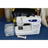 A JANOME 'NEW HOME' HARMONY 5050 ELECTRIC SEWING MACHINE, (not tested), with power cable, foot