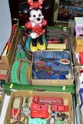 A QUANTITY OF ASSORTED VINTAGE FRENCH TOYS, to include Dinky Toys, Panhard Titan-Codor Esso