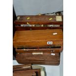 FIVE WOODEN BOXES AND ASSORTED MAGIC LANTERN SLIDES, 3¾'' square to include story sets and