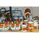 DINNERWARES etc to include a Midwinter 'Nasturtium' part dinner service comprising fifteen cups,