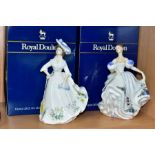 TWO BOXED ROYAL DOULTON LADY FIGURES, Beatrice HN3263 and Adele HN2480 (2)