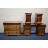 A WILLIS AND GAMBIER LOUIS PHILLIPE CHERRYWOOD FRENCH FOUR PIECE BEDROOM SUITE comprising a chest of