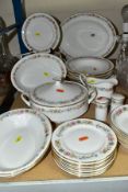 ROYAL ALBERT 'BELINDA' PART DINNER SERVICE, comprising three first and five seconds dinner plates,