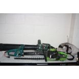 A PERFORMANCE PETROL HEDGE TRIMMER ( engine pulls freely but not started), a Black and Decker