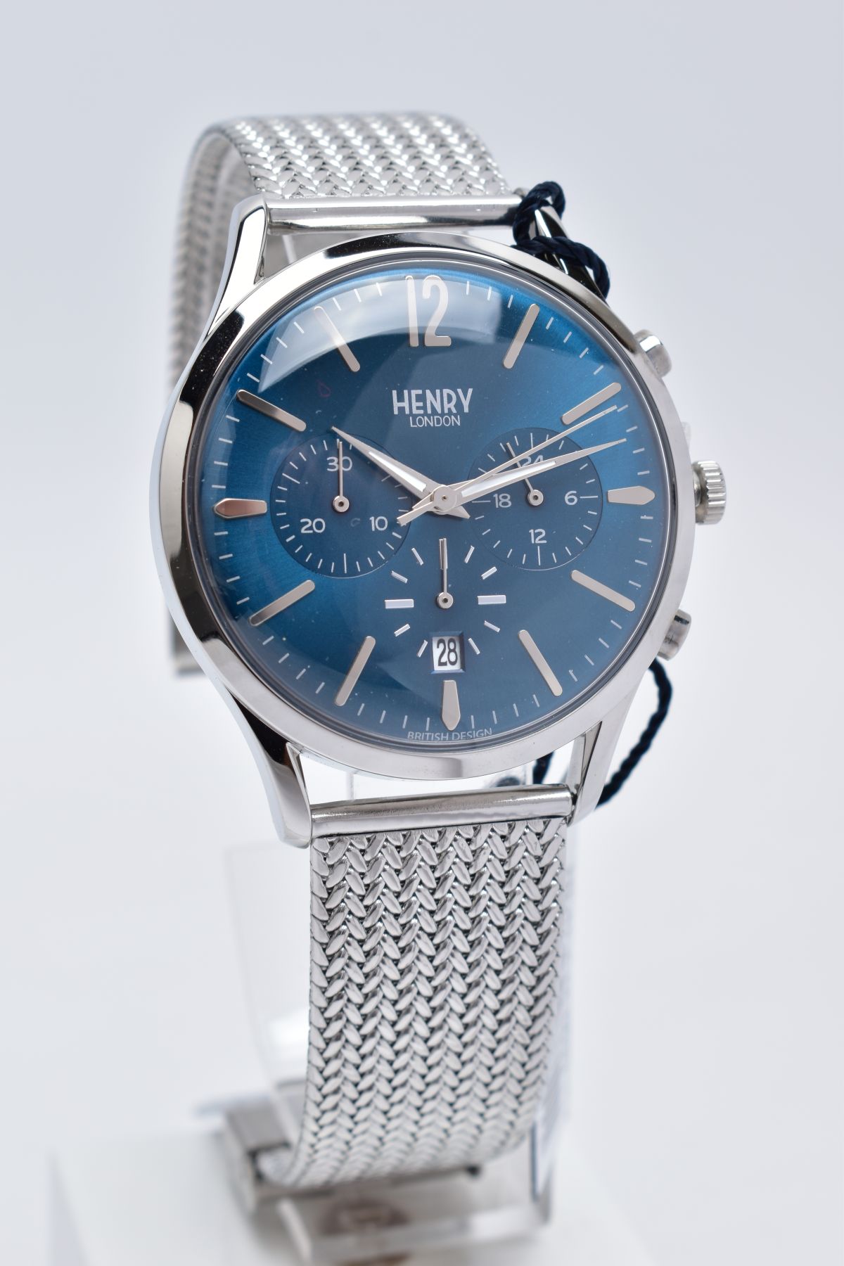 A GENTS HENRY LONDON WRISTWATCH, circular blue dial with Arabic twelve and baton markers, multi- - Image 2 of 6