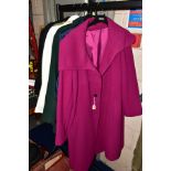LADIES CLOTHING, BAGS AND HATS ETC, to include Bellandi wool and cashmere coat size 22, Lampert coat