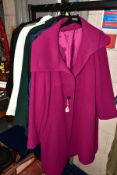 LADIES CLOTHING, BAGS AND HATS ETC, to include Bellandi wool and cashmere coat size 22, Lampert coat