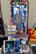 A BOXED TALKING PEE-WEE HERMAN FIGURE, not tested, height approximately 46cm, looks to have hardly